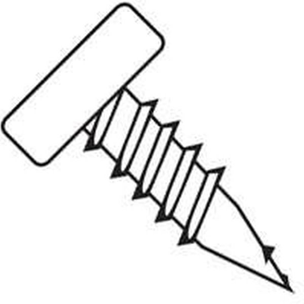 Pro-Fit Sheet Metal Screw, #6 x 7/16 in, Phosphate Coated Pan Head Phillips Drive 0290014